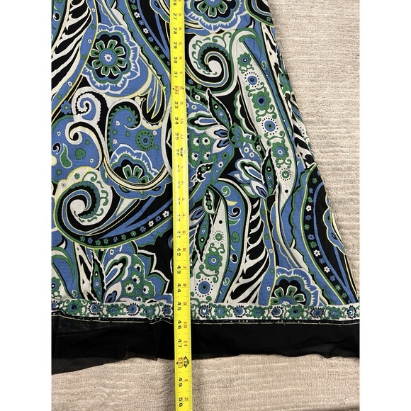 Mix It Dress Womens 14 Multicolor Sleeveless Maxi Lined Nylon Beaded‎ NWT - Picture 6 of 13